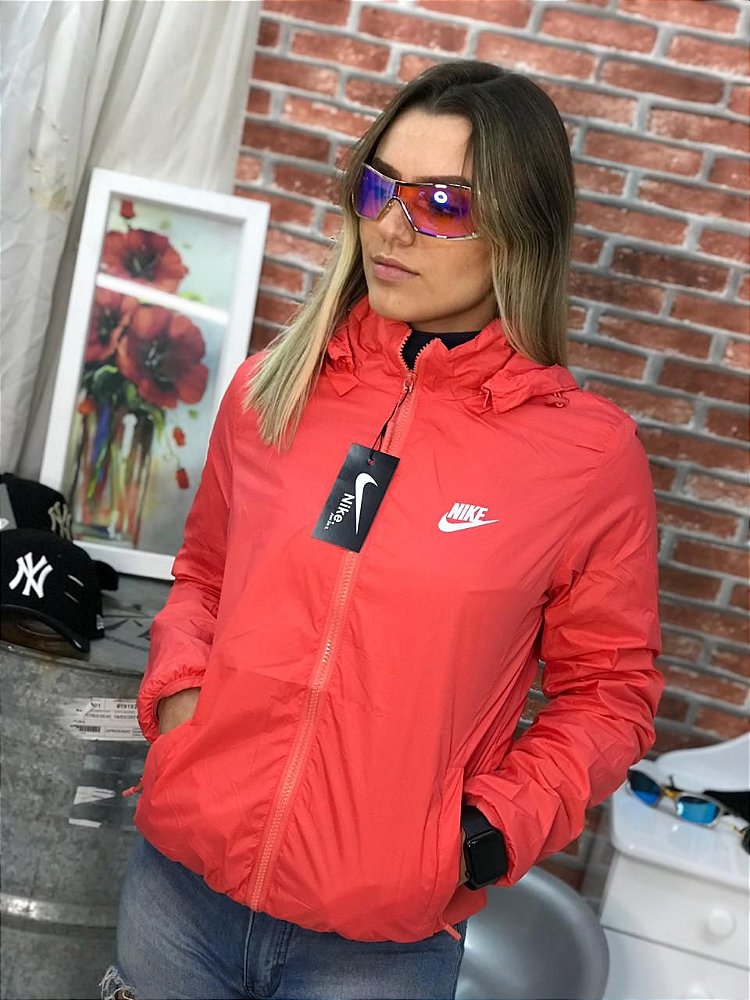blusa de frio nike feminina corta vento