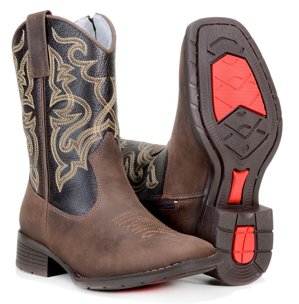 bota de montaria infantil masculina