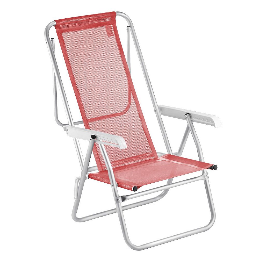 Cadeira de Praia Alumínio Reclinável Espreguiçadeira - lojavirtualamvc  Fábrica de Cadeira de Praia Alumínio Personalizada