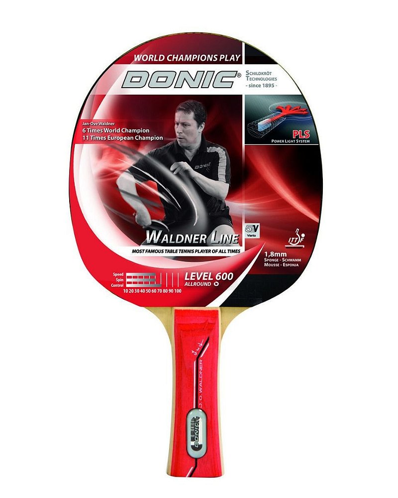 Raquete Clássica Tênis De Mesa - Donic Waldner 600 - Tênis de Mesa Store -  Loja de Produtos para Tênis de Mesa e Ping Pong