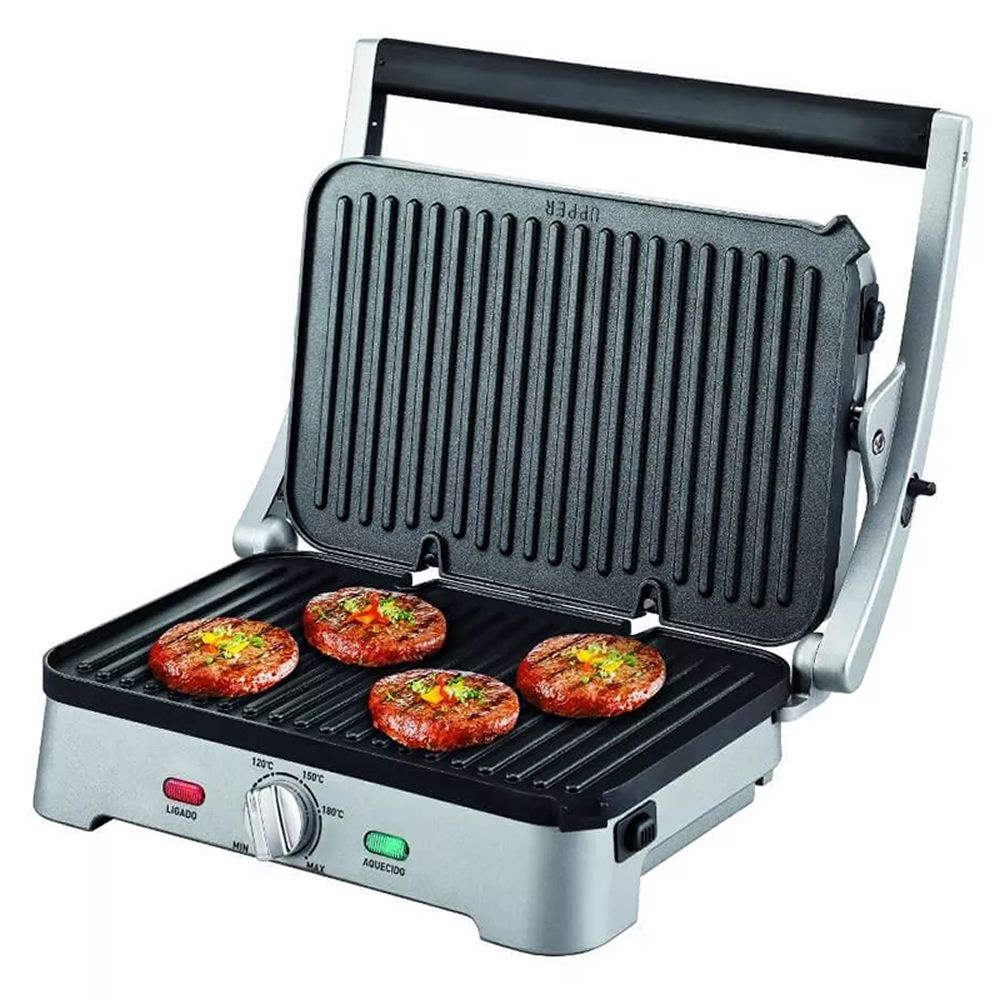 Super Grill Arno Premium Inox Com Placas Destacáveis 1200w - Kubbo
