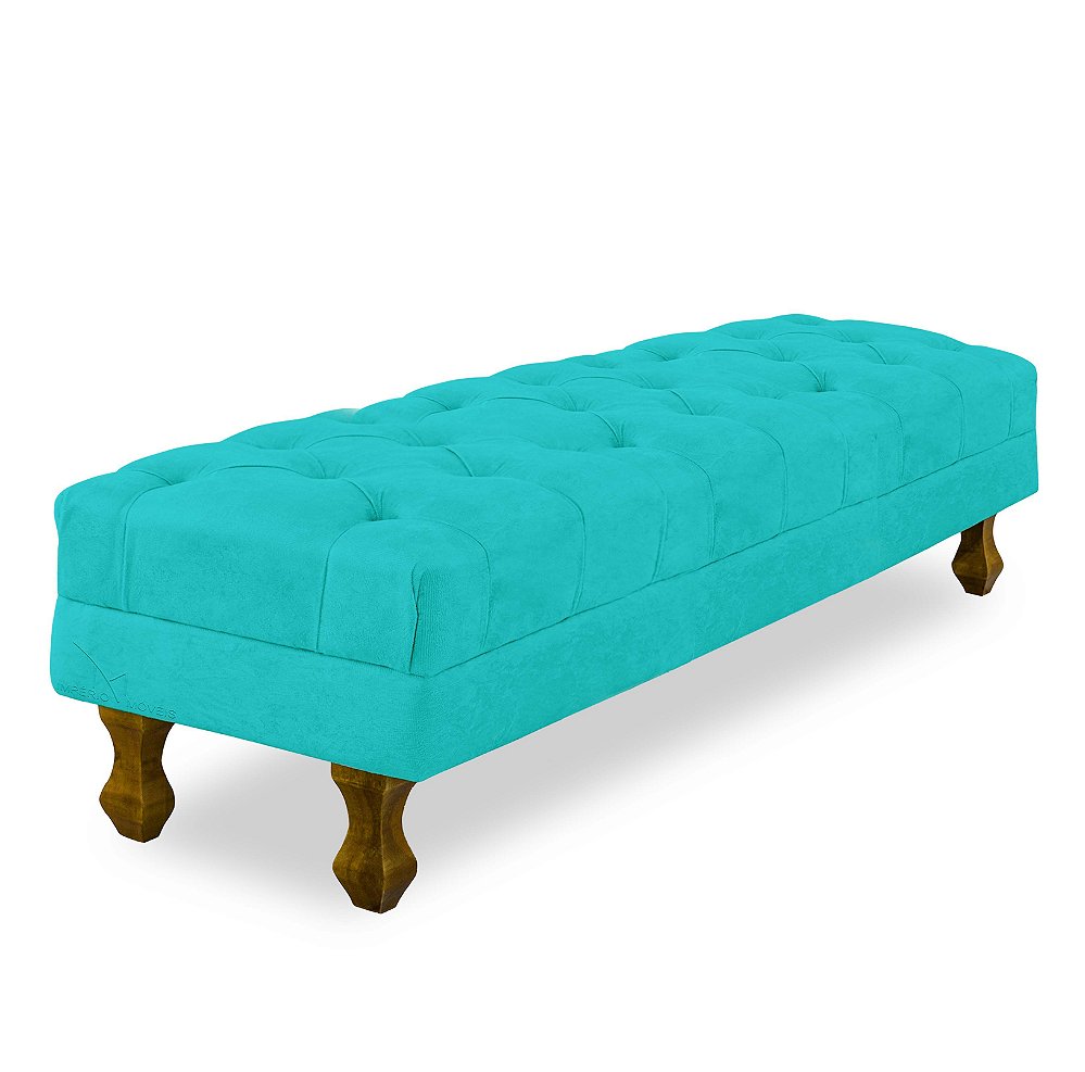 Kit 02 Poltrona Cadeira Decorativa Bia + 1 Puff Retro Luis Xv 1 Metro