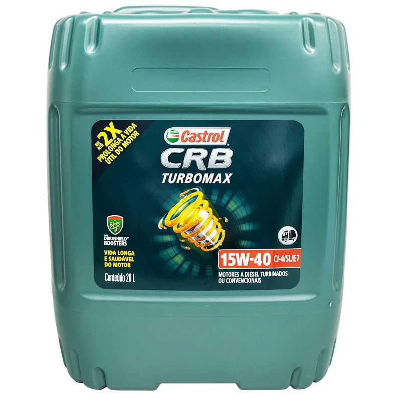 OLEO 15W40 CI4 TURBOMAX 20 LITROS CASTROL - Auto Peças G3
