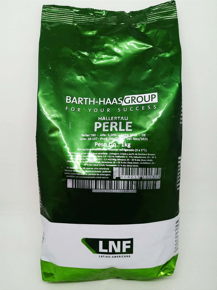 Lúpulo Hallertau Perle Embalagem 1kg - Bil Bil Beer Brewshop