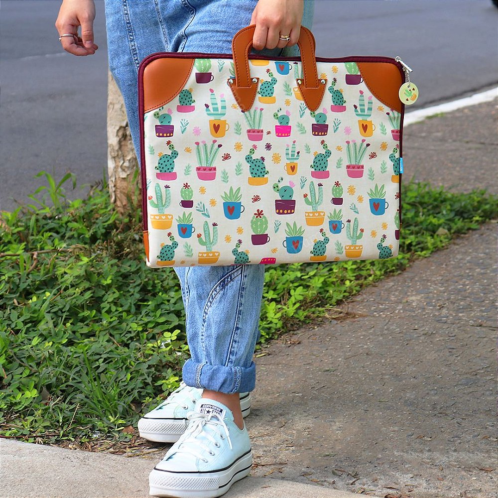 Case Estampado para Notebook 15,6” Cactus Mimeria Mimos e Presentes