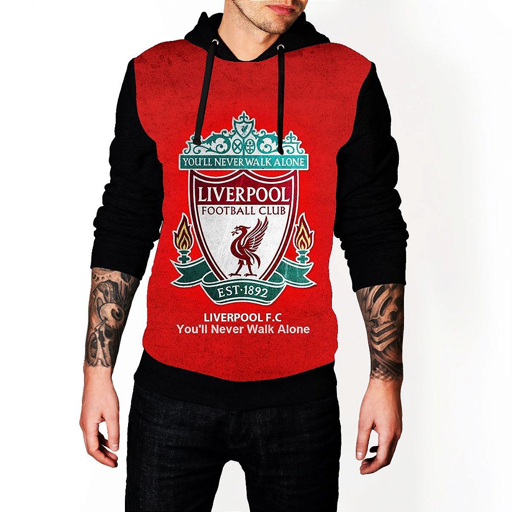 blusa moletom liverpool