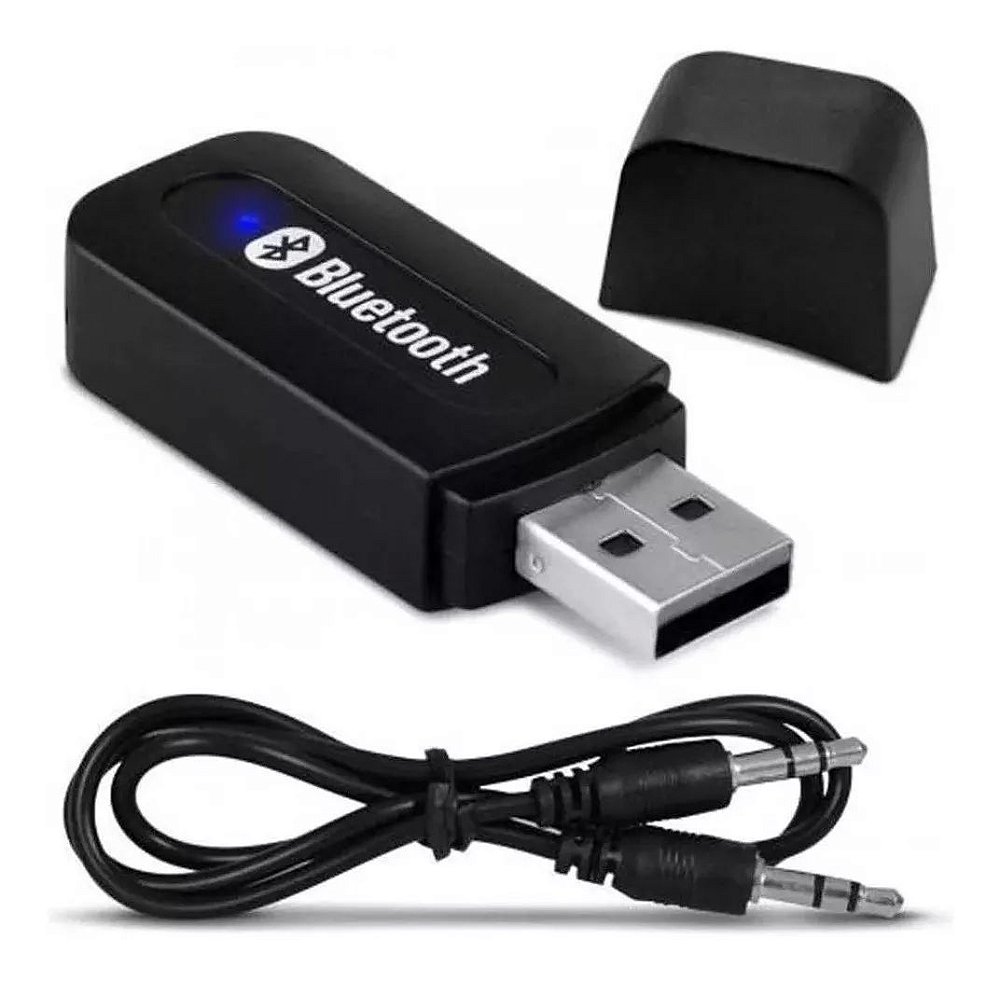Receptor Bluetooth Tomate MTB- 801 Áudio Stereo Usb P2 Adaptador 