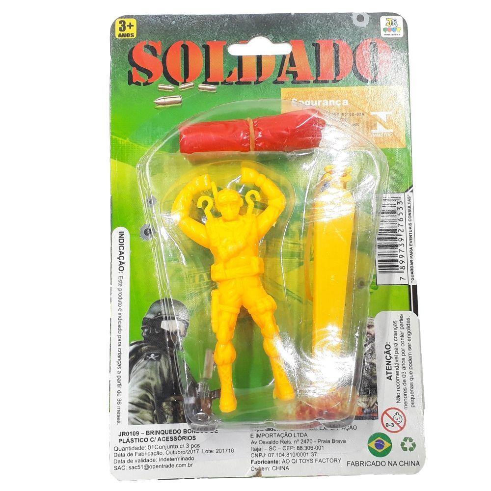 Brinquedo Soldado Paraquedista Boneco Militar Para Quedas Brinquedo -  JR0109 - mjs smart imports - importados e nacionais