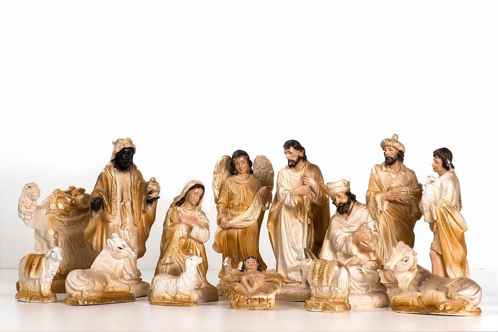 Presépio de natal 15 peças - 20 cm - Lunani Presentes Presépio de natal 15 peças - 20 cm - Lunani Presentes
