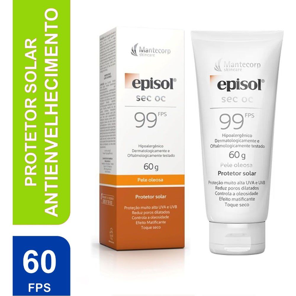 Protetor Solar Episol Sec Oc Fps 99 Mantecorp - Bella Beauty Cosmeticos