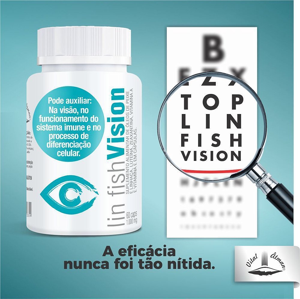 Lin Fish Vision 60 Cápsulas 1.000mg - Vital Âtman - Farmácia Belladona ...