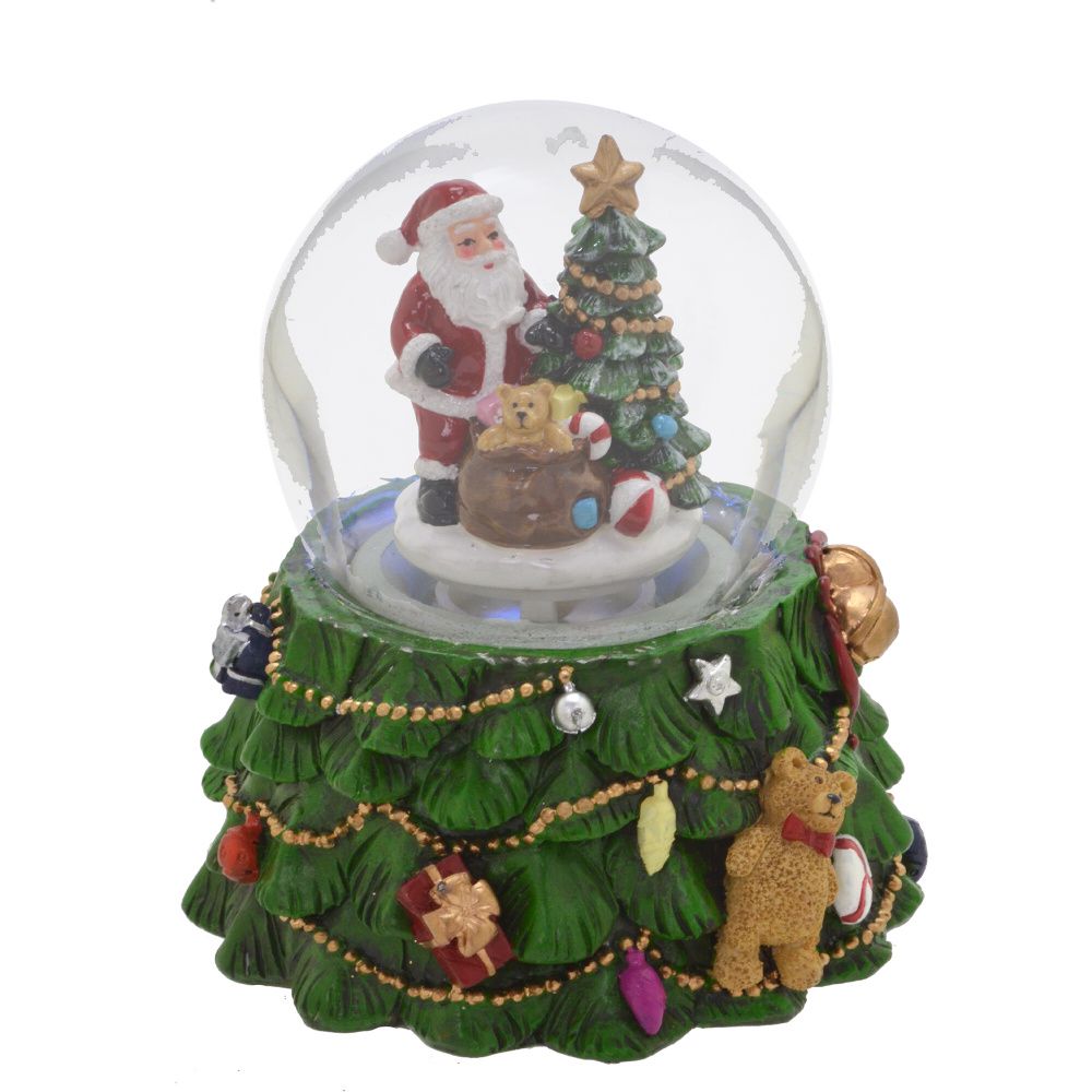 CAIXA MUSICAL BOLA DE AGUA COM FLOCOS DE NEVE COM PAPAI NOEL E ARVORE DE NATAL - Raffaello Presentes e Decorações A melhor loja online de decor CAIXA MUSICAL BOLA DE AGUA COM FLOCOS DE NEVE COM PAPAI NOEL E ARVORE DE NATAL - Raffaello Presentes e Decorações A melhor loja online de decor