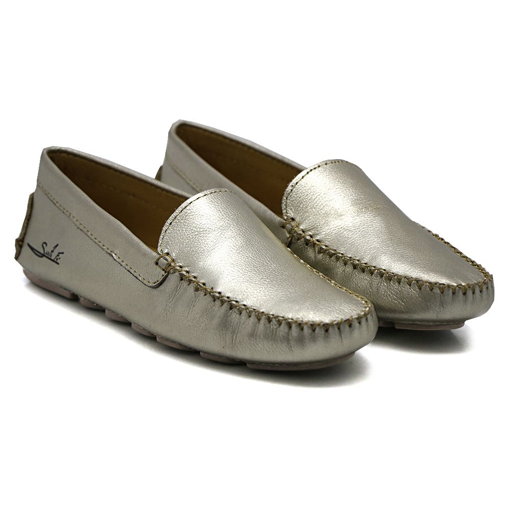 mocassim feminino em couro