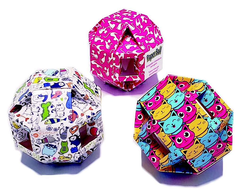 Paper ball pet games Clearance