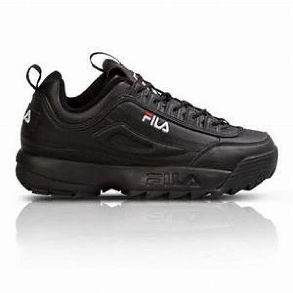 fila disruptor preto e branco