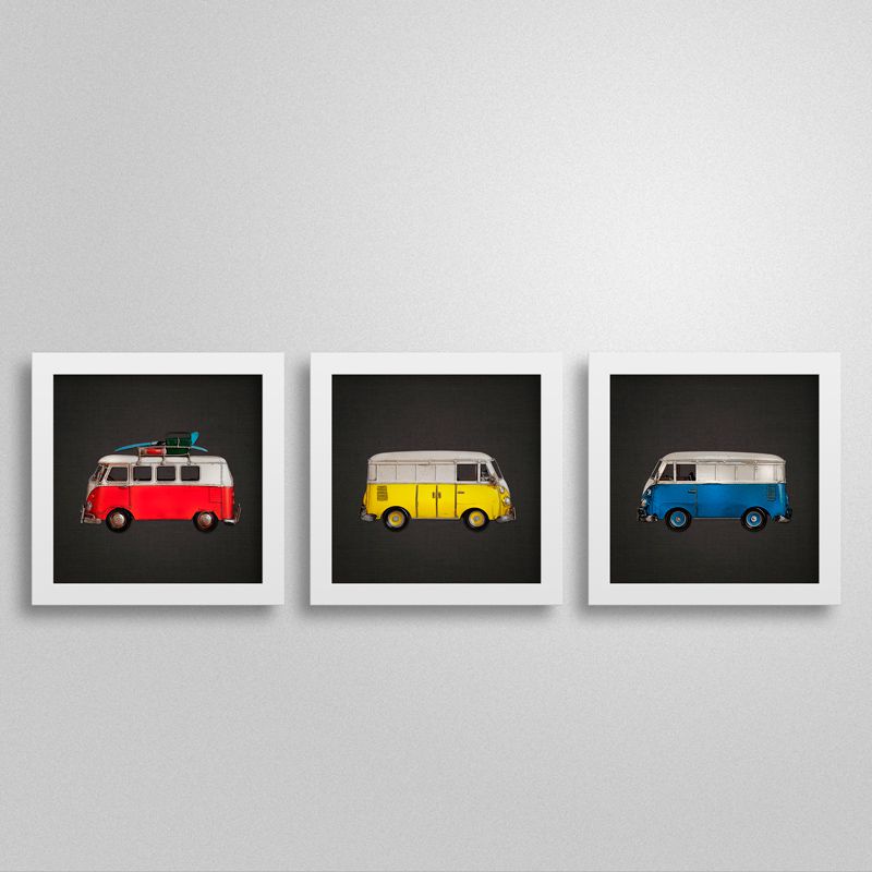 Quadros perua kombi quarto de menino