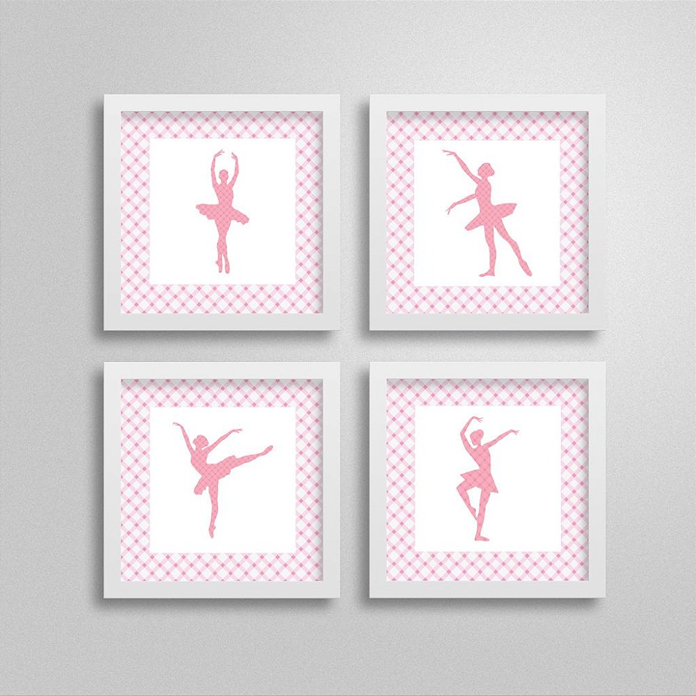 Quadros Bailarina - Decoração tema balé