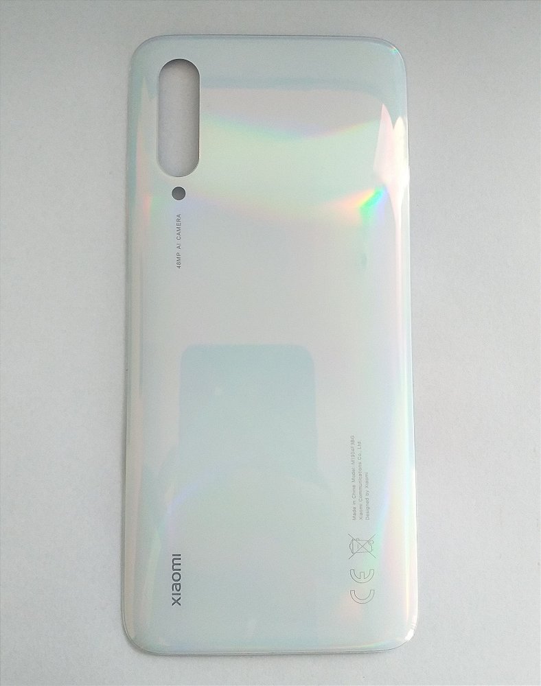 Tampa Traseira Xiaomi Mi 9 Lite \\ Mi9 Lite Cor Branco Perola Original  Retirada - Tudo Da 25