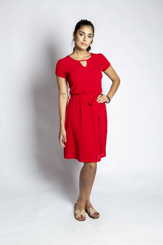 vestido de crepe bubble