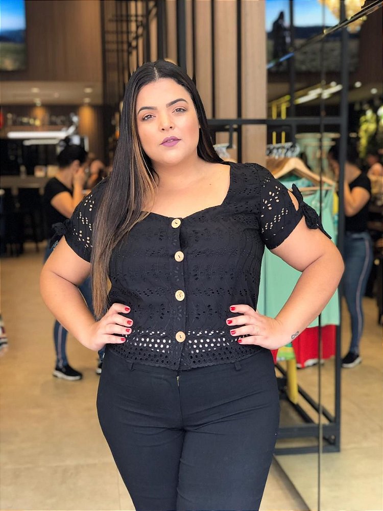 Blusa de lese plus size Clearance