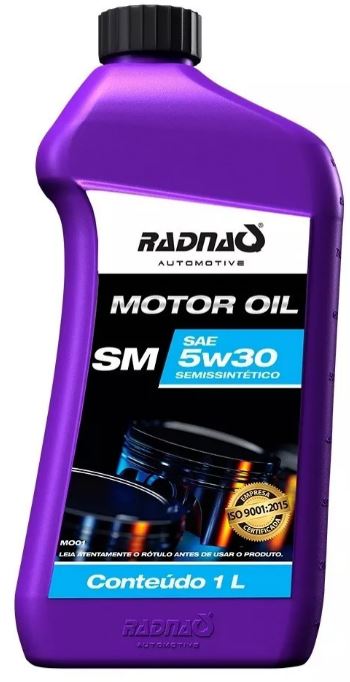 RADNAQ MOTOR OIL - SM 5W30 - SEMI SINTÉTICO ( 24 X 1 LT ) - All Shine
