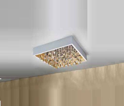 Plafon Newline Iluminação Lusso Sobrepor Cristais / Limitado - Elegancy