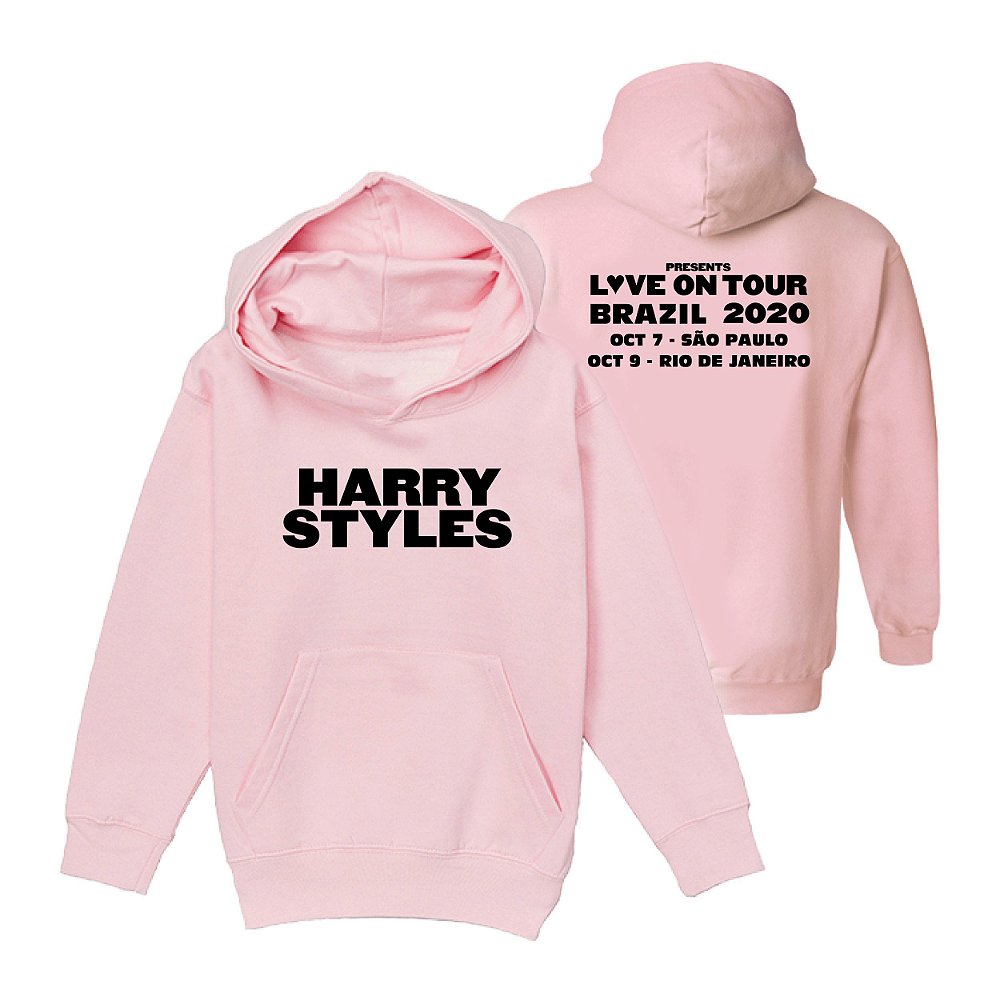 Moletom Rosa Harry Styles - Love on Tour - 4 Elementhos - Você Imagina, Nós Criamos!