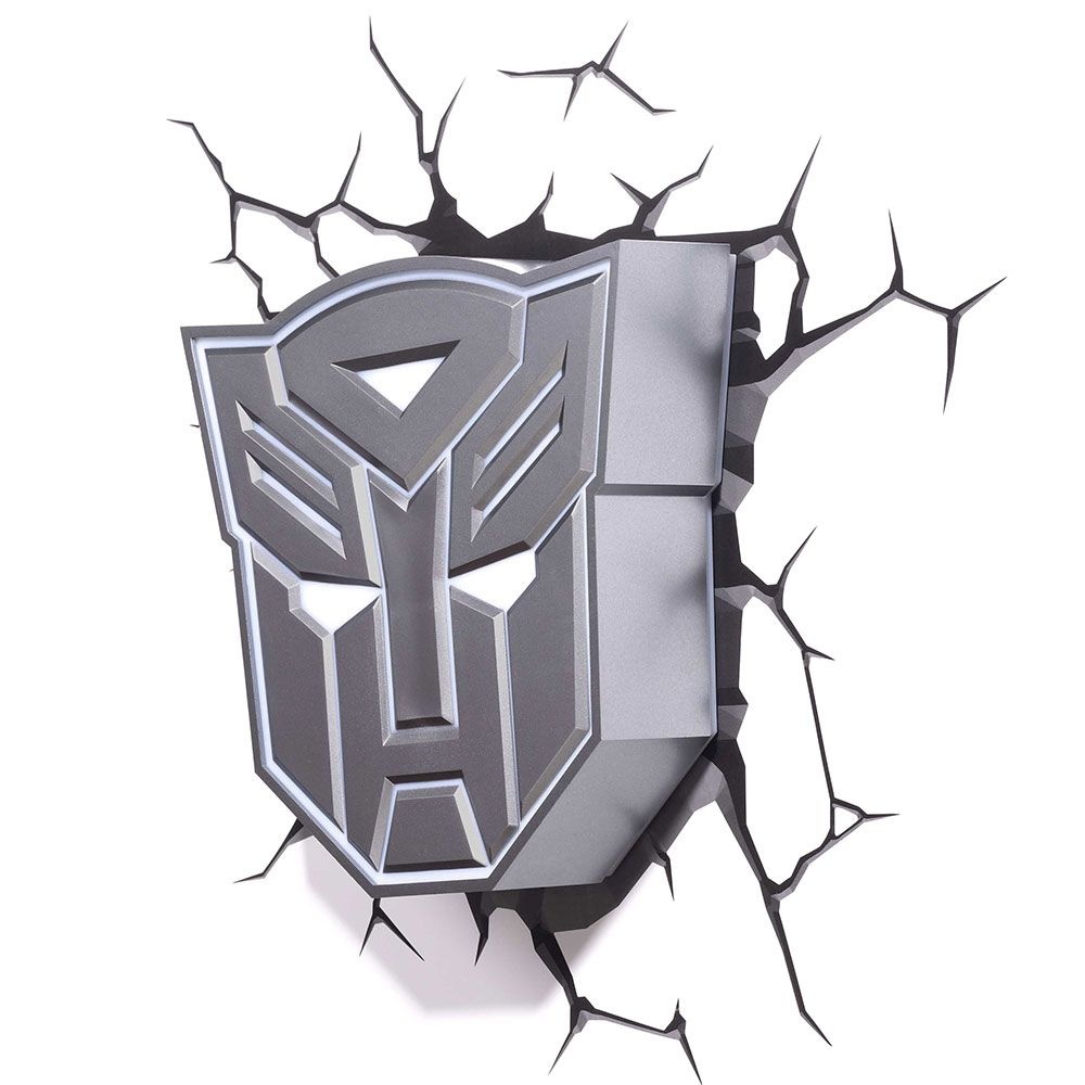 Luminária 3D Light FX Transformers Escudo Autobots - B2Beek
