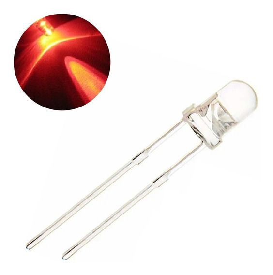 LED Alto Brilho 5mm Vermelho 10000 Mcd Armazém da Elétrica