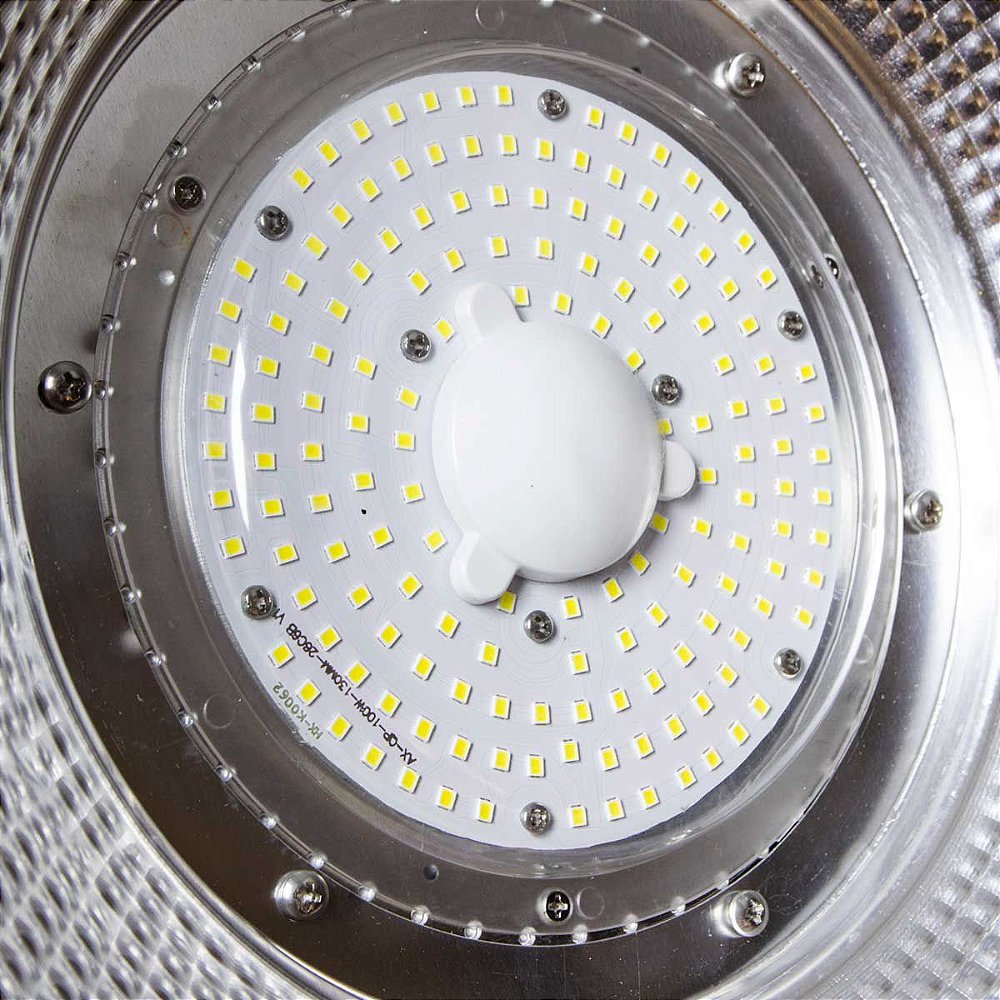Luminária LED Ufo High Bay 100w Galpão Industrial Branco Frio