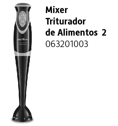 MIXER Y TRITURADOR DE ALIMENTOS BRITANIA63202003
