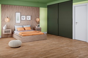 Piso Laminado Eucafloor Prime Valência em Quarto