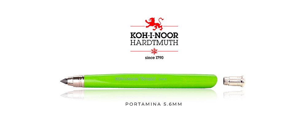 Lapiseira portaminha 5,6mm com apontador koh-i-noor