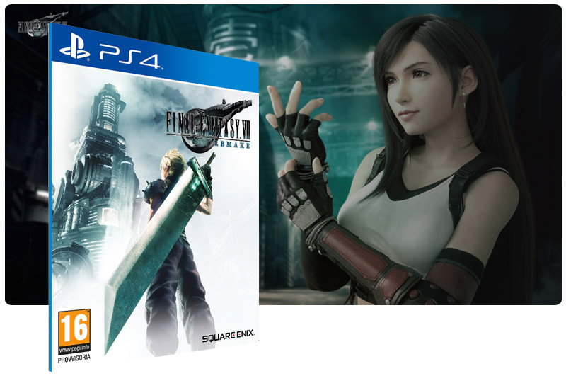 Banner do game Final Fantasy 7 Remake para PS4