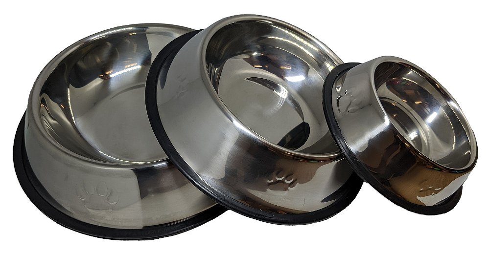 Comedouros inox – tamanhos e capacidades