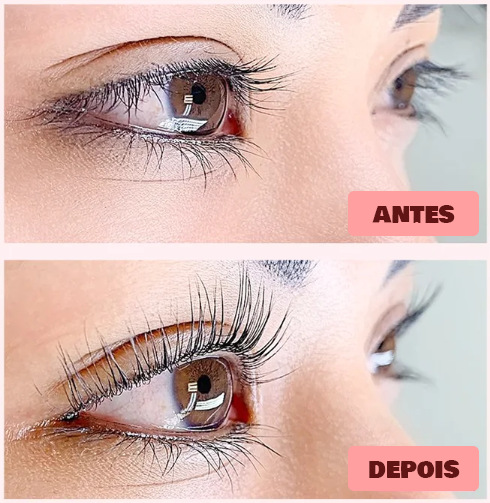 Antes e Depois Lash LIfting Iconsign Dafystore