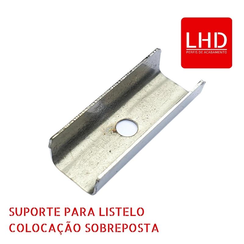 Suporte para colocação sobreposta de Perfil Listelo LHD