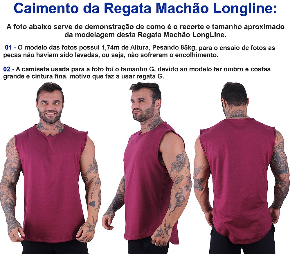 Caimento Regata Machão Longline