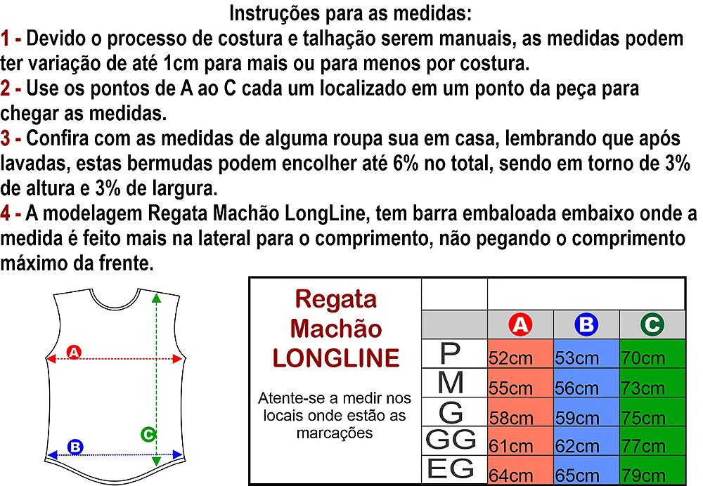 Regata Machão Longline Lavada