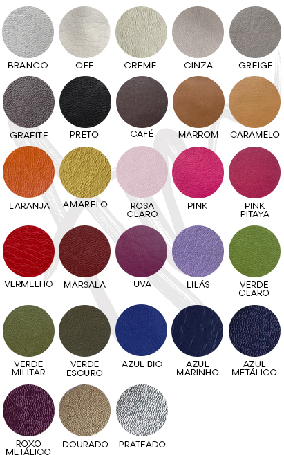 Cores Disponíveis