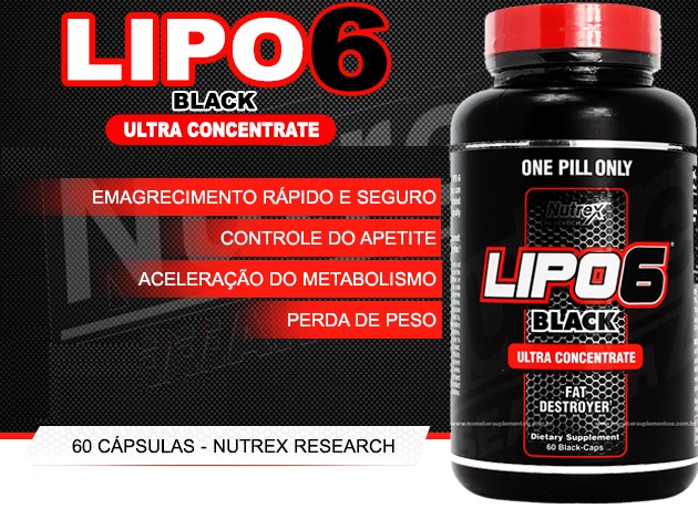 TopWay Suplementos - Lipo 6 Black Ultra Concentrado (60 caps) - Nutrex