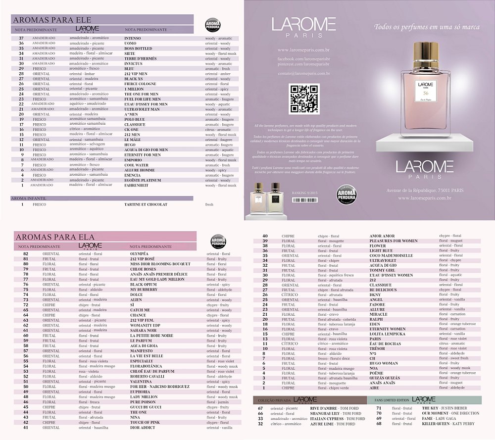 Catálogo Larome Paris