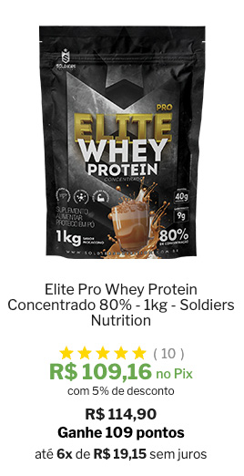 Elite Pro Whey Protein sabor Mocaccino 1kg Soldiers Nutrition