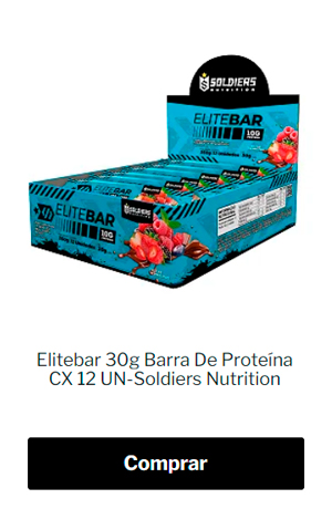EliteBar Barra Proteica 30g 20 unidades Soldiers Nutrition