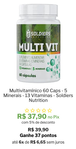 Multivitamínico 60 Cápsulas Soldiers Nutrition