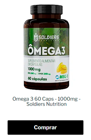 Ômega 3 1000mg EPA e DHA 60 cápsulas Soldiers Nutrition