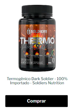Termogênico Thermo Dark Soldier 60 cápsulas Soldiers Nutrition