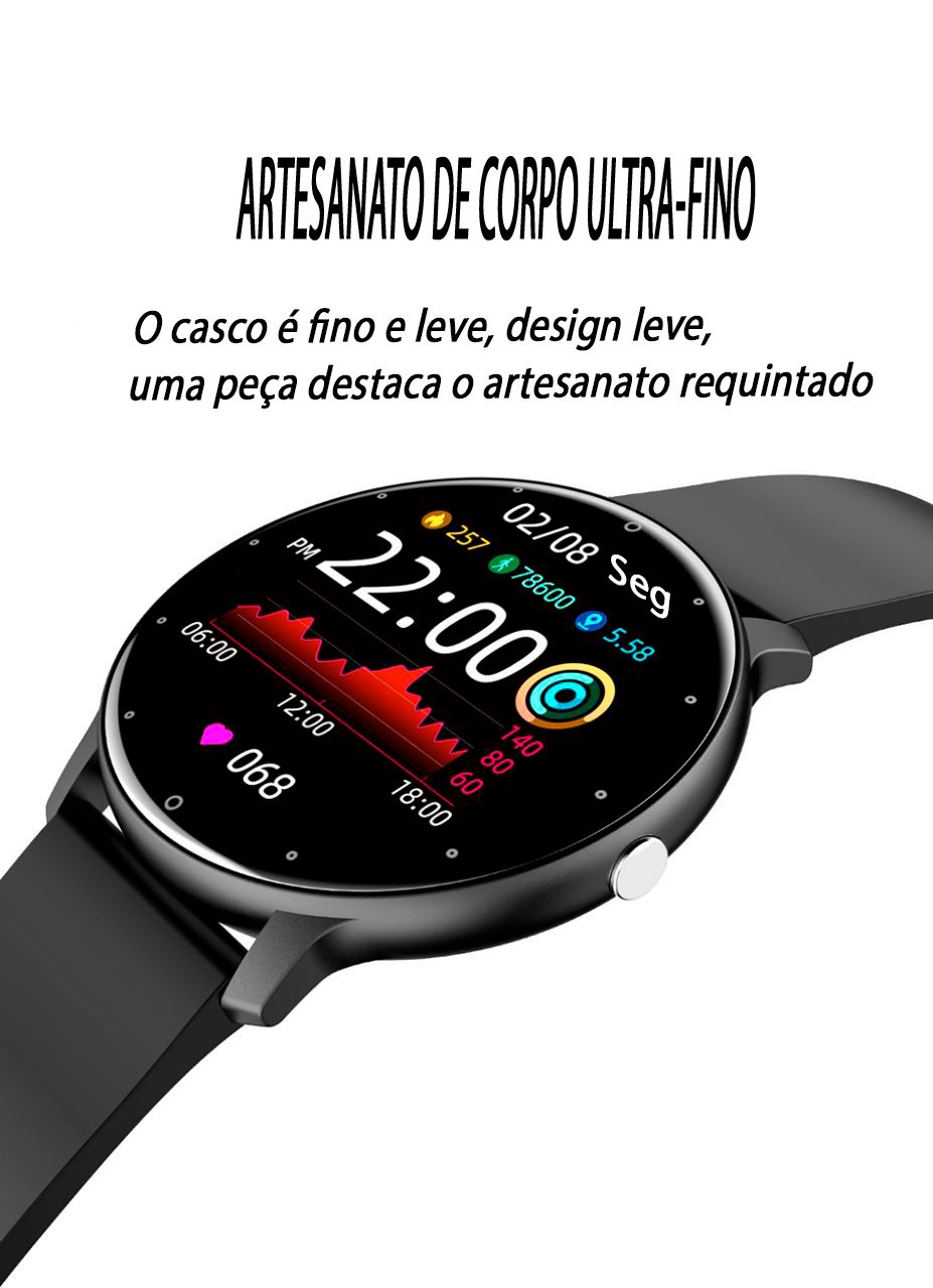 Relógio Digital Feminino Smartwatch Para Android ios Troca Foto