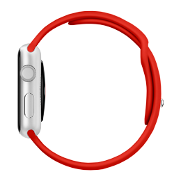 Pulseira Sport AppleWatch e Outrasem Silicone Premium Tons de Vermelho