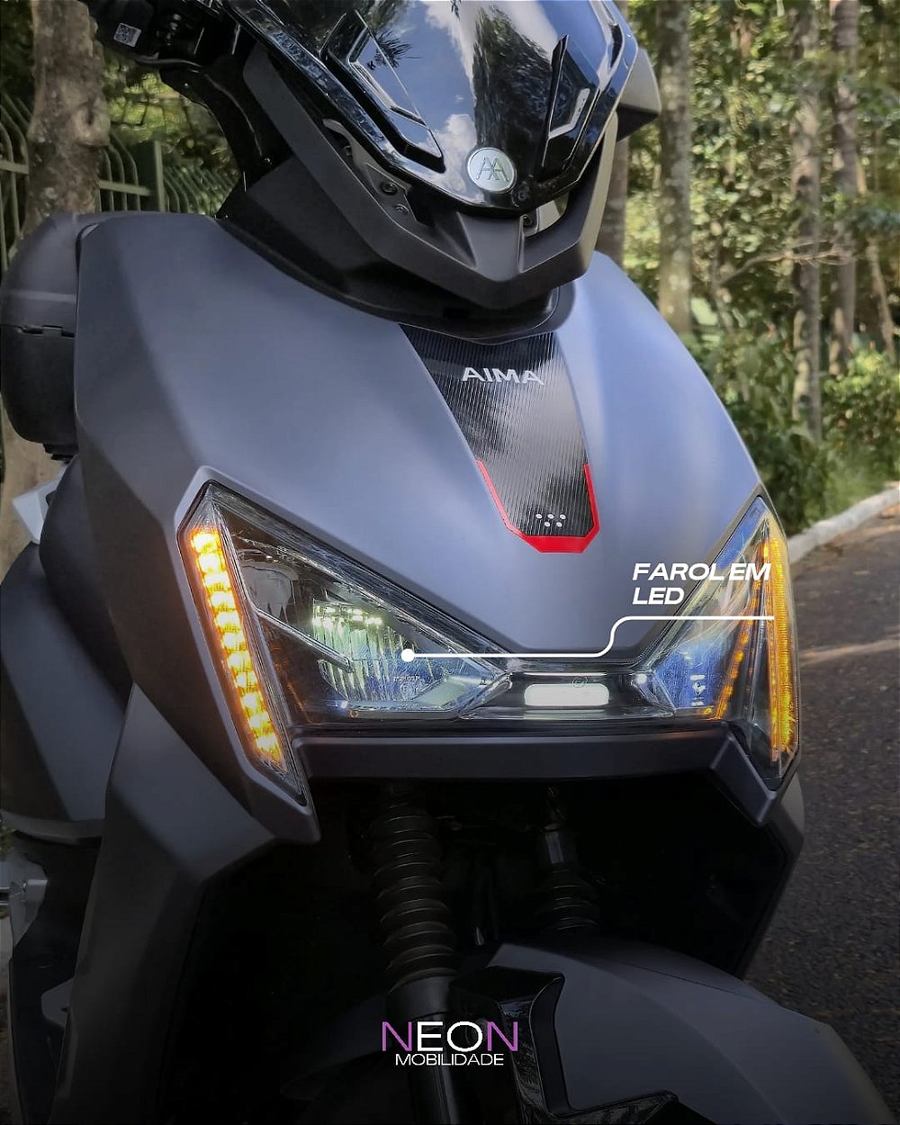 Farol LED da Aima Tiger X6 Pro